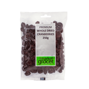 Dried Cranberries Whole 250g