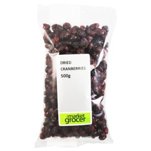 Dried Cranberries Whole 500g