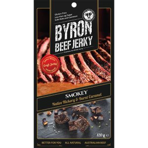 Byron Beef Jerky Smokey Hickory & Caramel 120g