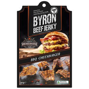 Byron Beef Jerky BBQ Cheeseburger 40g