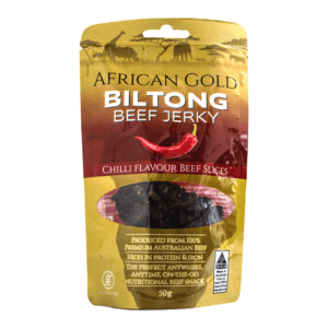 African Gold Biltong Jerky Chilli 50g