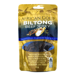 African Gold Biltong Jerky Traditional 50g