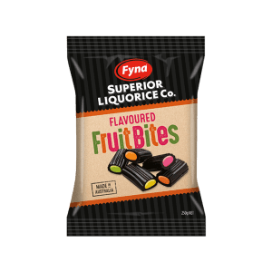 Fyna Licorice Fruit Bites 250g