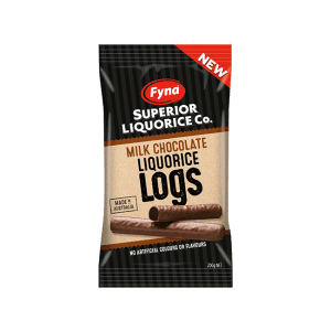 Fyna Milk Choc Lic Logs 200g