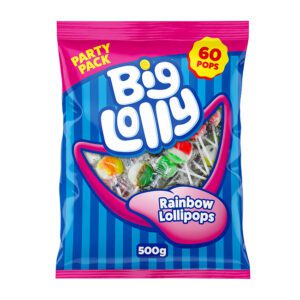 Big Lolly Rainbow Lollipops 500g