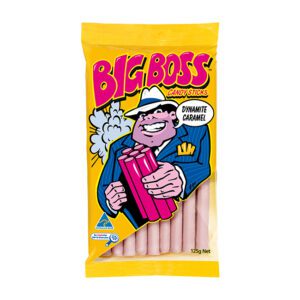 Big Boss Caramel Candy Stix 125g