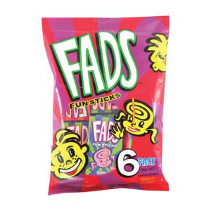 Fyna Fads Fun Sticks 90g 6pk
