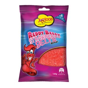 Joojoos Reddy Belly Strawberry Belts Sour 160g