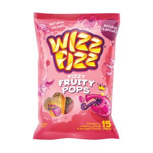 Wizz Fizz Fruity Lollipops 15pk 132g