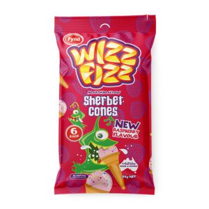 Wizz Fizz Sherbet Cones Raspb 84g