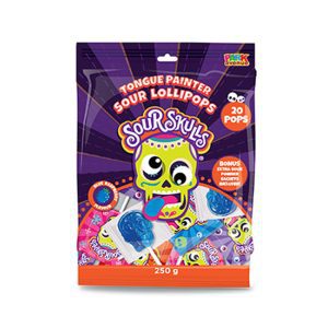 Park Avenue Sour Skulls Lollipops 250g