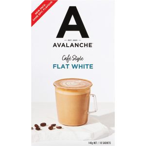Avalanche Café Style Flat White 10pk 140g