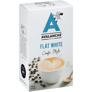 Avalanche Café Style Flat White 10pk 140g
