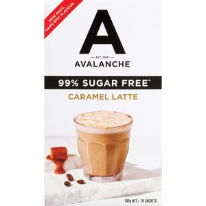 Avalanche 99% Sugar Free Caramel 10pk 160g