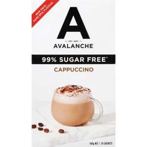 Avalanche 99% Sugar Free Cappuccino 10pk 160g