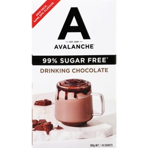Avalanche 99% Sugar Free Drink Choc 10pk 200g