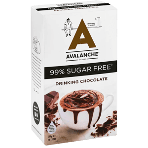 Avalanche 99% Sugar Free Drink Choc 10pk 200g