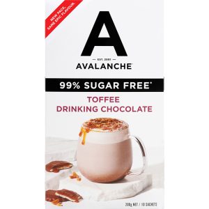 Avalanche 99% Sugar Free Drink Toffee 10pk 200g