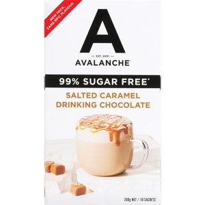 Avalanche 99% Sugar Free Salted Caramel 10pk 200g
