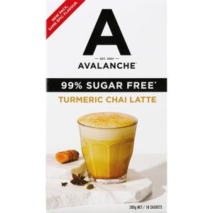 Avalanche 99% Sugar Free Chai Turm Latte 10pk 200g