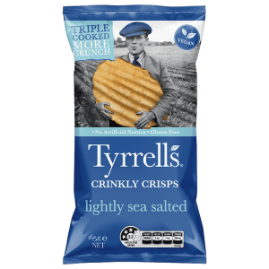 Tyrls Crinkly Lightly Sea Salted 165g