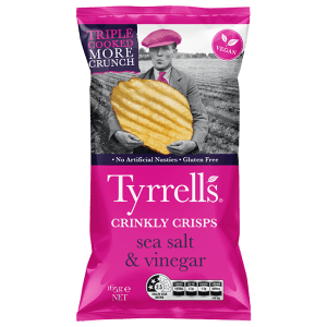 Tyrls Crinkly Salt & Vinegar 165g