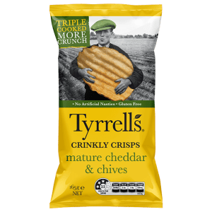 Tyrls Crinkly Mat Chdr Chives 165g