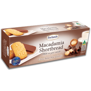Borlands Choc Base Macadam Shortbread 125g