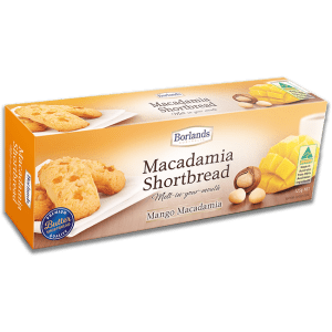 Borlands Mango Macadamia Shortbread 125g