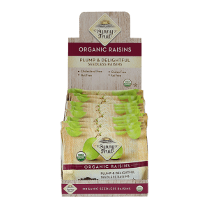 Sunny Fruit Orga Raisins Mini Display(12x50g)