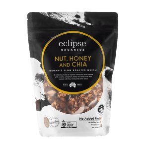 Eclipse Organics Muesli Toasted Nut Honey & Chia 450g