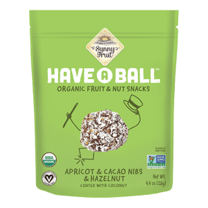 Sunny Fruit Org HAB Apricot, Cacao & Hazelnut 126g