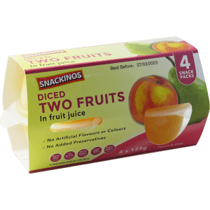 Snackinos Two Fruits in Juice 125g