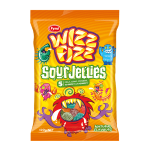 Wizz Fizz Sour Jellies 120g
