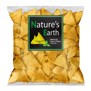 Nature’s Earth Corn Chips Unsalted 500g