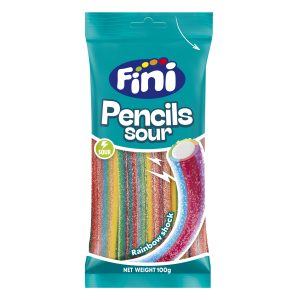 Fini Rainbow Sour Pencil 100g