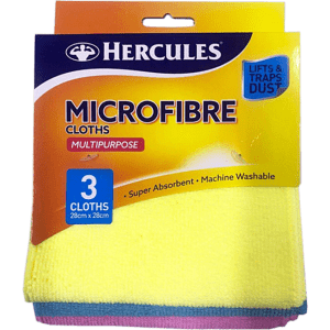 Hercules Microfiber Multipurpose Cloth 3pk