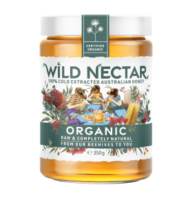Wild Nectar Organic Aus Honey 350g JAR