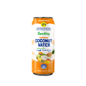 JT’s Sparkling Tropical Coconut Water 490ml