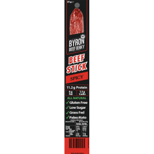 Byron Beef Jerky Beef Stick Spicy 25g
