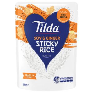 TILDA TSB Ginger Soy Sticky Rice 250g