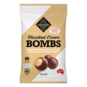 Hugos Hazelnut Cream Bombs 130g