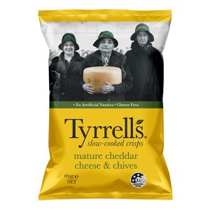 Tyrrells Mat Cheddar & Chives 165g