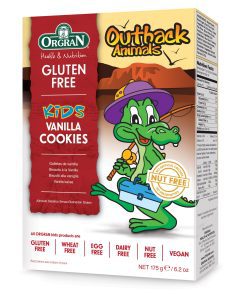 Orgran Outbank Animals – Vanilla Cookies 175g