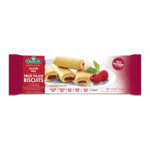 Orgran Wild Raspberry Fruit Filled Biscuits 175g