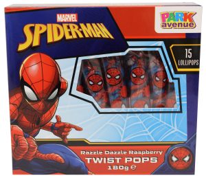 ParkAve Spiderman 15ct Twist Pops 180g