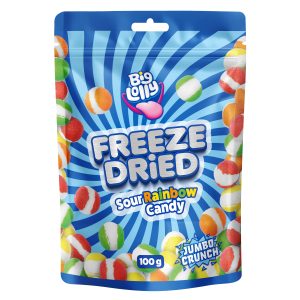 Big Lolly Freeze Dried Sour Rainbow Candy 100g