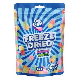 Big Lolly Freeze Dried Gummy Worms 60g