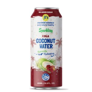 JT’s Sparkling Cola Coconut Water 490ml