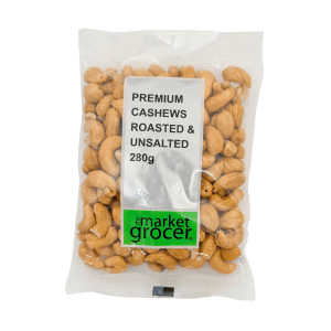 TMG Premium Cashews Roasted Unsalted 280g